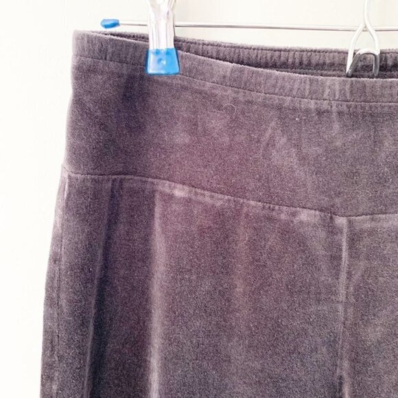 Talbots petite velour tapered leg stretch pull on elastic waist casual pants - Picture 2 of 9